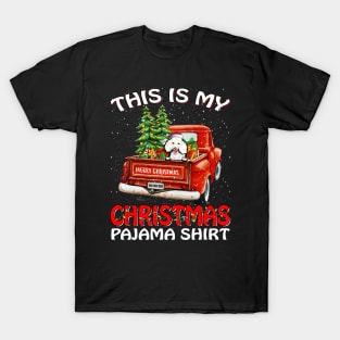 This Is My Christmas Pajama Shirt Poodle Truck Tree T-Shirt